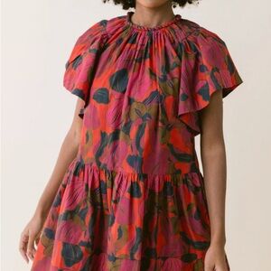 Laroque Vibrant Braided Neck Dress